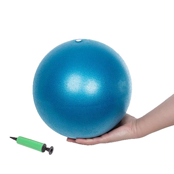 myfitway Small Exercise Ball, Mini Fitness Ball for Barre Pilates Balance Gym Yoga Balance Stability Bender Physica