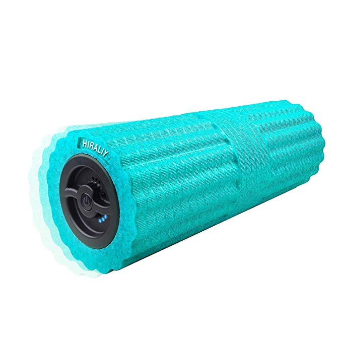 HIRALIY 4 Speed High Intensity 17” Vibrating Foam Roller Deep Tissue Massager Rechargeable Exercise Muscle Roller for Muscle Recovery