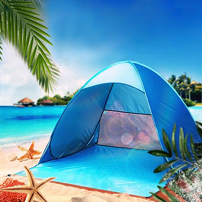 Sinwo Clearance Portable 2 Person Fully Automatic Set-up Camping Tents Beach Shade Tent Speed Open Outdoor UV Protection Outdoor Use