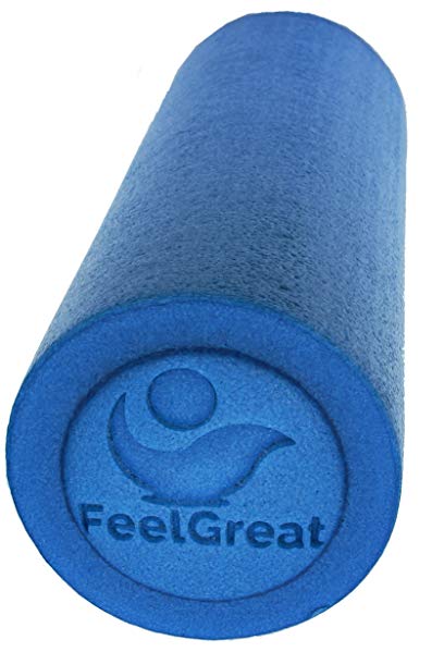 Foam Roller w High Density Firm Core by FeelGreat Physical Therapy, Pilates, Yoga, & Massage Therapy Medium Soft Exterior