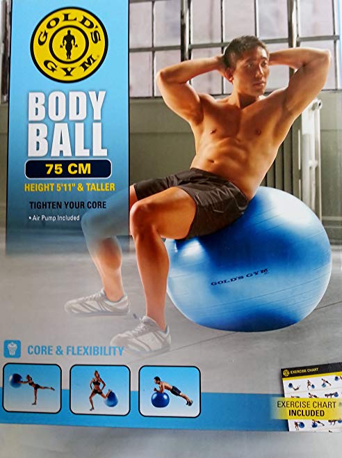 Gold's Gym 75 Cm Fitness Ball (Colors May Vary)