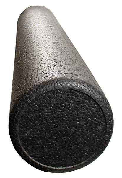 Black High Density Foam Rollers Full Round - Extra Firm - 6