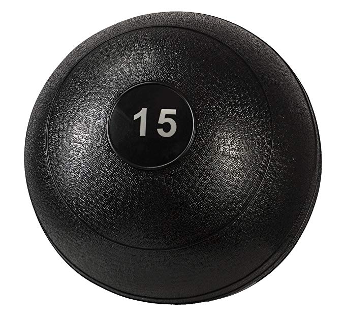 Triangle Sale Slam Ball Dead Weight - Easy-Grip Surface - Ultra-Durable Rubber Shell Great for Exercise Weight Crossfit Workout, Strength & Squats, Lunges, Cardio, Wall Exercises (10, 15, 20 lbs)