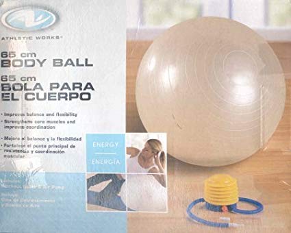 Athletic Works 65cm Body Ball Includes Workout Guide&air Pump