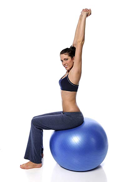 65 Cm. Exercise Ball The Best Fitness Ball That Can Be Used in Yoga, Pilates or As a Gym Ball Perfect Size.