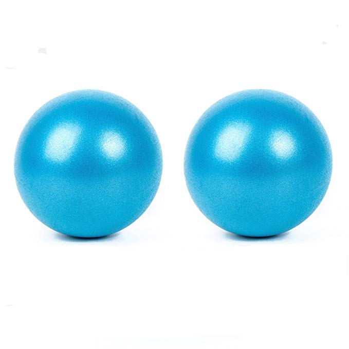 AOAVE 2 Pack Pilates Ball, Yoga Ball, Barre Ball, Mini Exercise Ball, 9 Inch Small Bender Ball, Pilates, Yoga, Core Training and Physical Therapy, Improves Balance