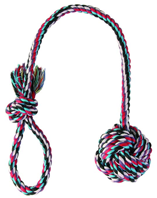 Trixie Denta Fun Playing Rope With Woven In Ball For Dog, 50 x 7cm