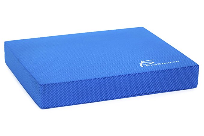 ProSource Exercise Balance Pad, Non-Slip Cushioned Foam Mat & Knee Pad for Fitness and Stability Training, Yoga, Physical Therapy 15.5”x12.5”