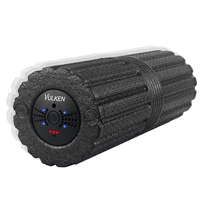 Vulken 4 Speed High Intensity 17” Vibrating Foam Roller Deep Tissue Massager for Muscle Recovery