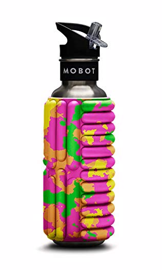 MOBOT Juicybot - 27 oz - High Performance Stainless Steel Foam Roller Water Bottle - Built for Travel