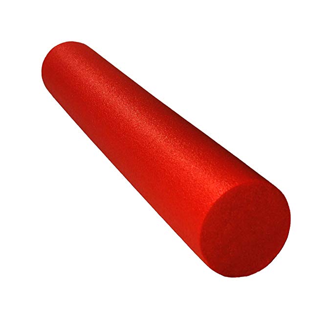 j/fit Basic Foam Roller, Red, 36x6-Inch