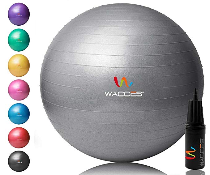 Wacces Yoga Ball with Hand Pump