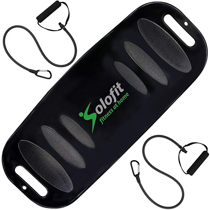 Solofit Balance Fit Board with Resistance Bands