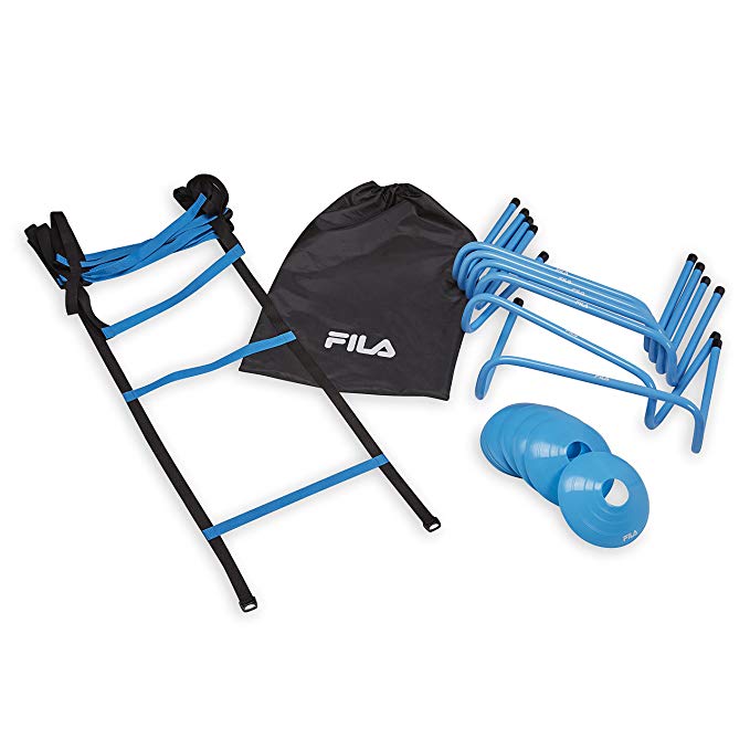 FILA Accessories Agility Kit - Includes Agility Ladder, Agility Hurdles and Agility Discs