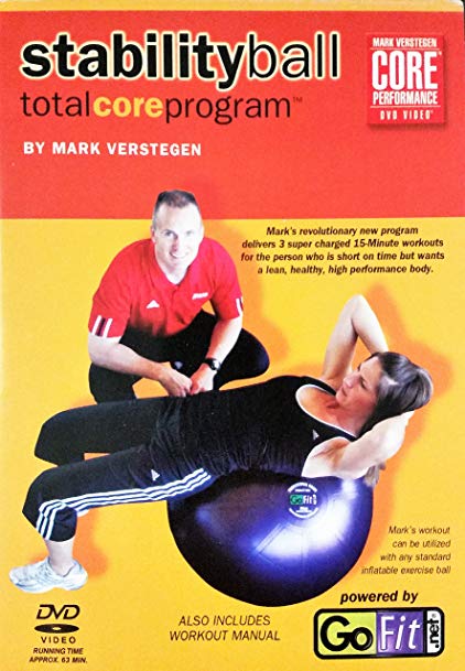 Core Fitness Total Core Program Stability Ball DVD With Workout Manual