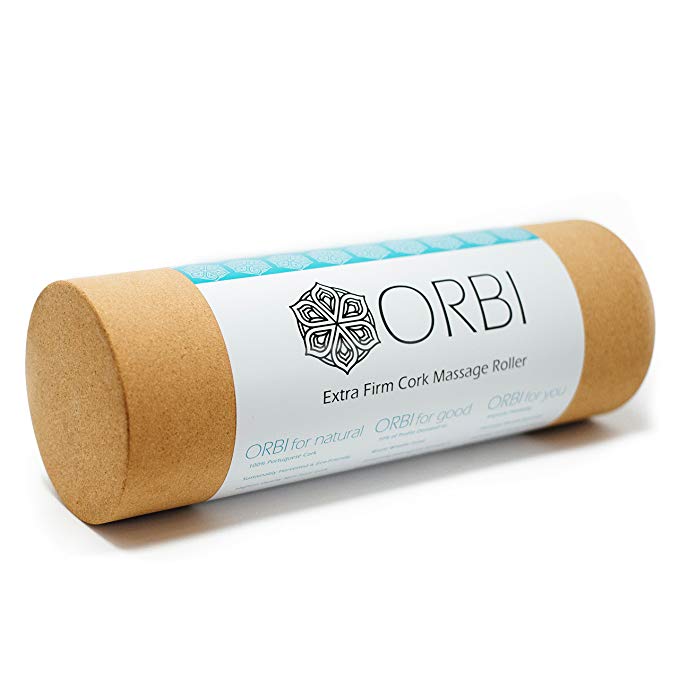 100% NATURAL CORK Foam Roller for Physical Therapy & Exercise | Extra Firm and Holds Shape Better than Petroleum Based Foam Rollers | Eco-Friendly & Non-Toxic Trigger Point Therapy Massage Roller