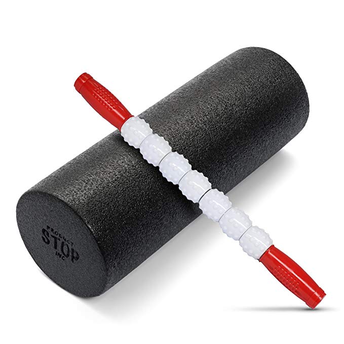 Exercise Foam Roller - Professional Grade, High-Density Incorporates Unique 2 In 1 Trigger-Point Design - Massages, Soothes, Refreshes And Invigorates - Fits Conveniently Inside Your Sports Bag