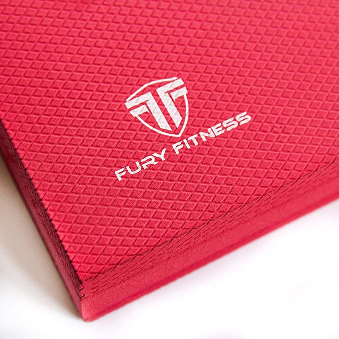 Fury Fitness Foam Balance Pad - X-Large Non-Absorbent - Perfect as Yoga Knee Pads - Meditation Cushion - Rehab - Standing Desk Mat